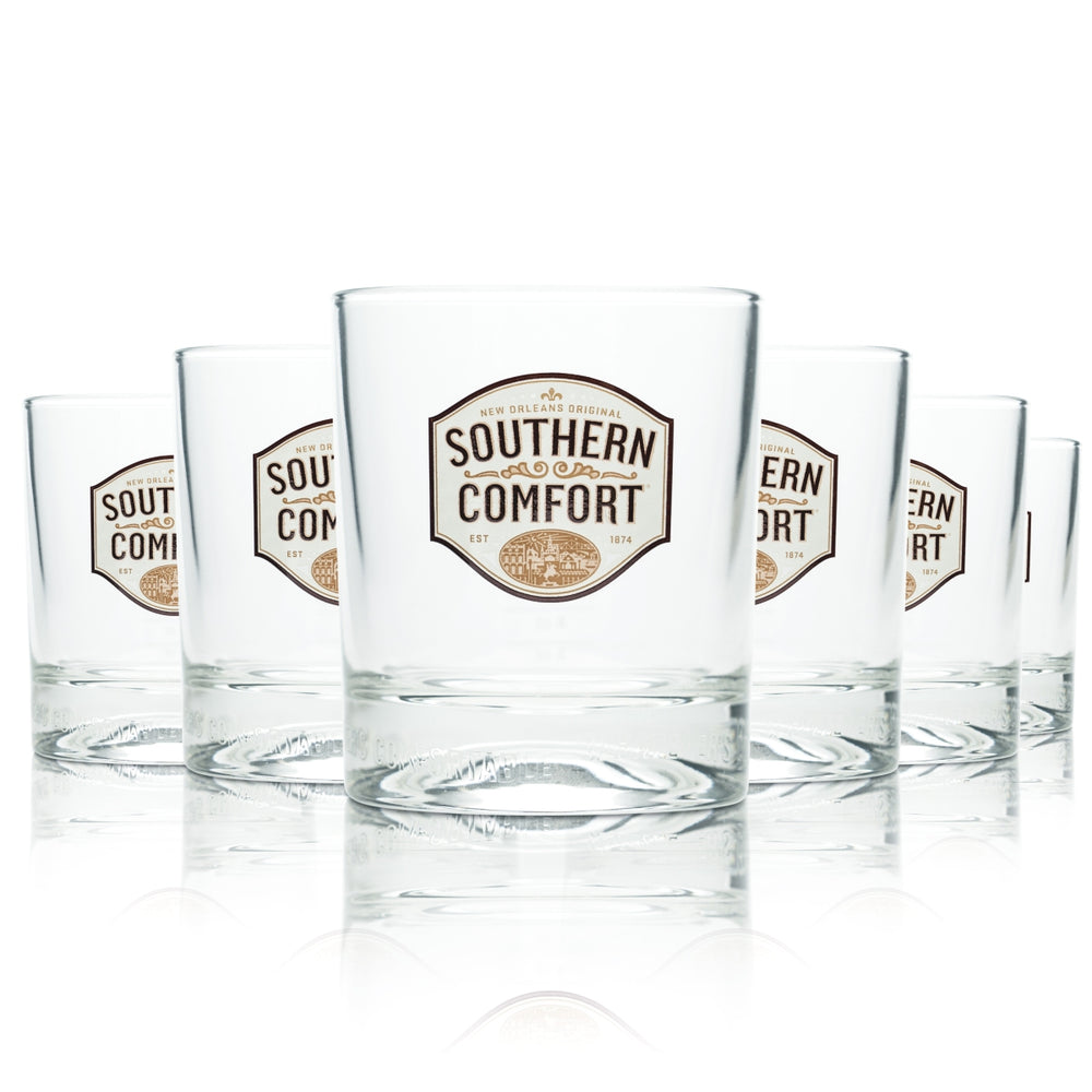 6 bicchieri Southern Comfort Whiskey 0,3 l tumbler bicchieri gastronomici Bourbon USA