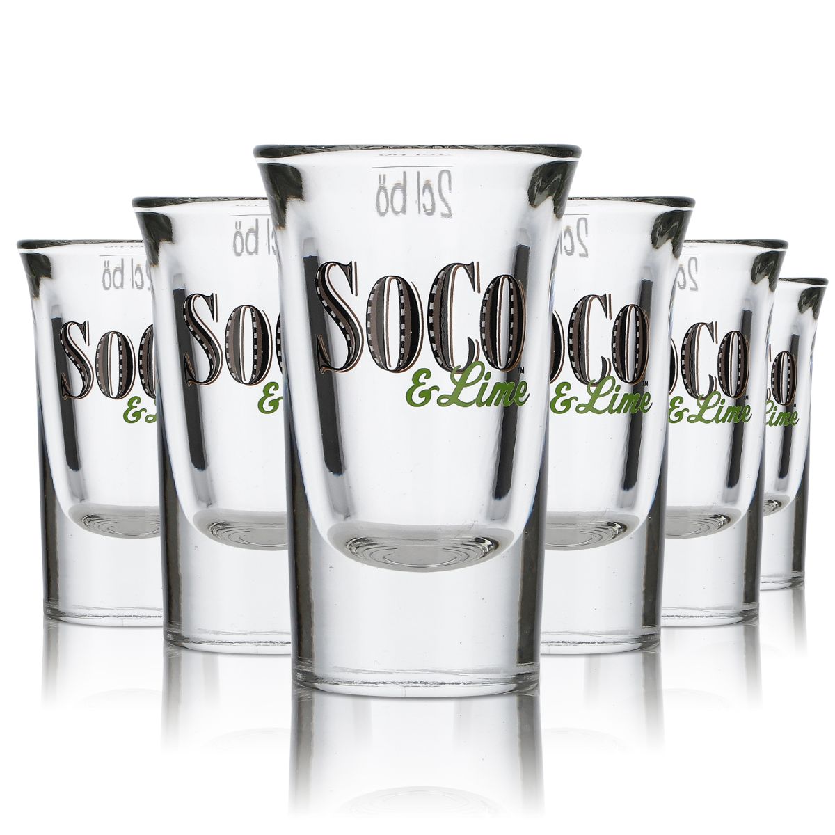 6 bicchieri da shot Southern Comfortt bicchieri da shot bicchieri da shot SOCO & Lime
