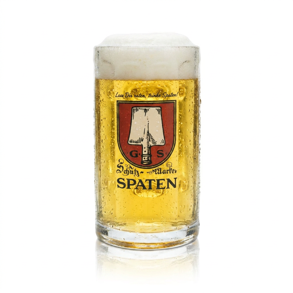 6 bicchieri da birra Spaten 0,5 l boccali da birra vetro birrificio Baviera birreria all'aperto Münchner Hell – Vista 2