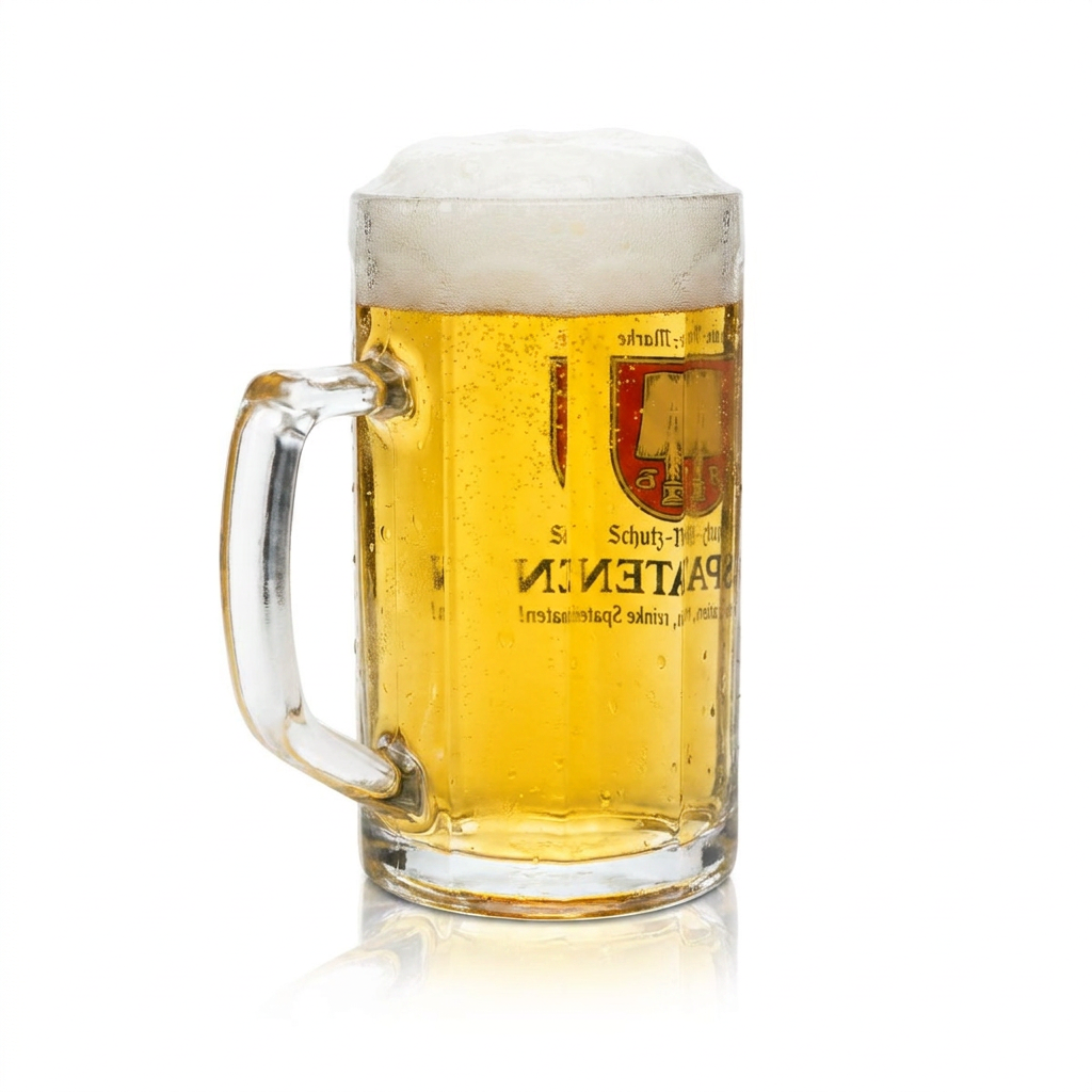 6 bicchieri da birra Spaten 0,5 l boccali da birra vetro birrificio Baviera birreria all'aperto Münchner Hell – Vista 3