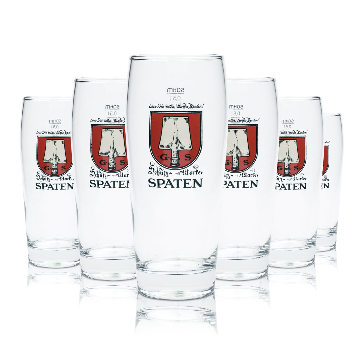 6 bicchieri da birra Spaten 0,5 l Willibecher Münchner Hell Bicchieri Birrificio tradizionale Baviera – Vista 3