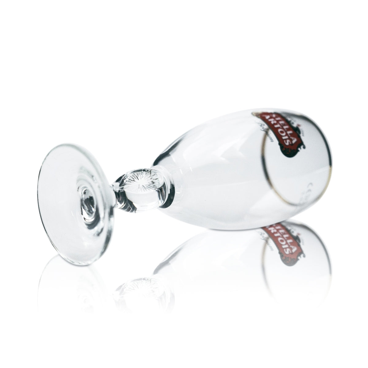 6 bicchieri da birra Stella Artois 0,25 l, forma a tulipano con bordo dorato e stelo di design, bar – Vista 4