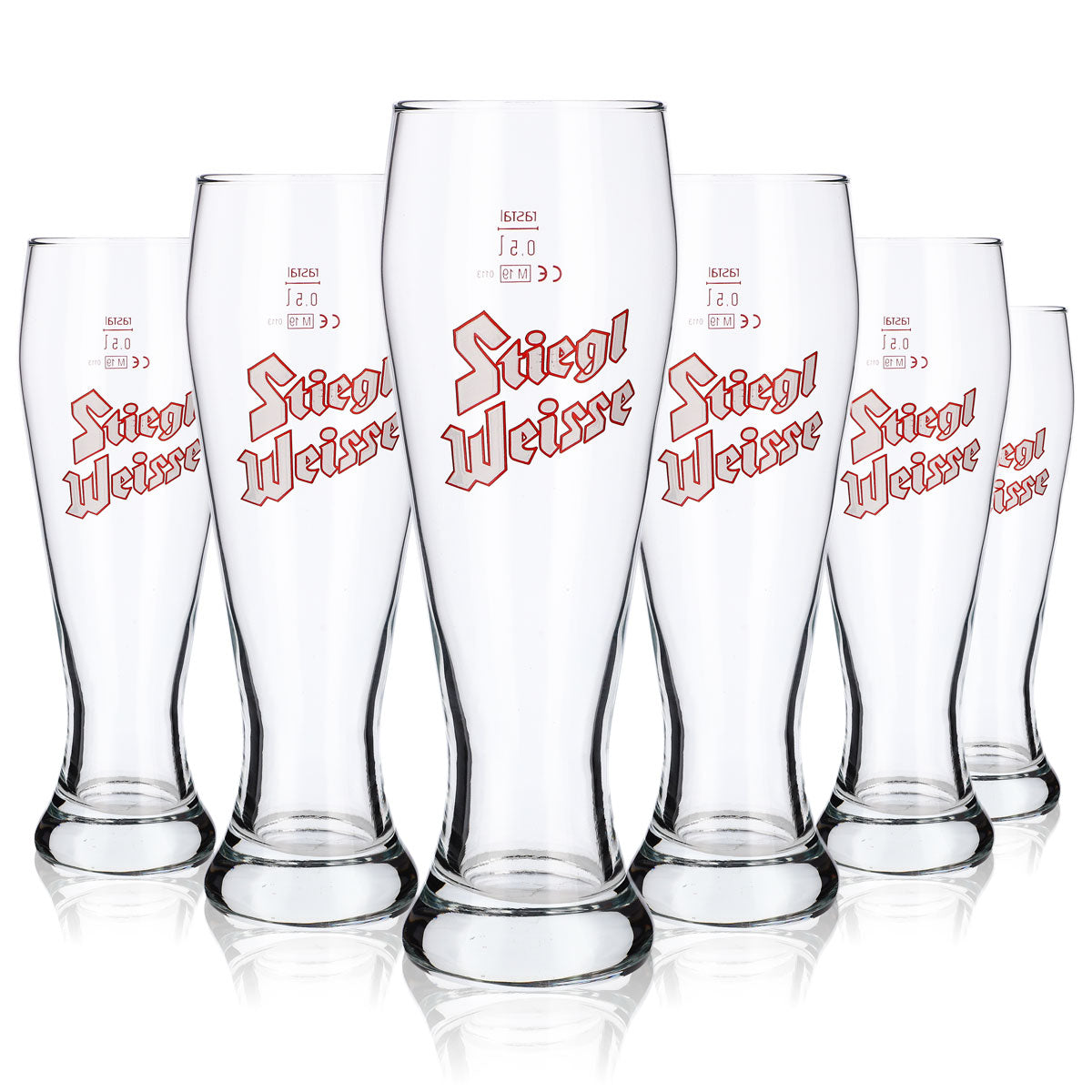6 bicchieri da birra Stiegl 0,5 l Bicchiere da birra bianca "Stiegl Weisse" Rastal Weissach – Vista 5