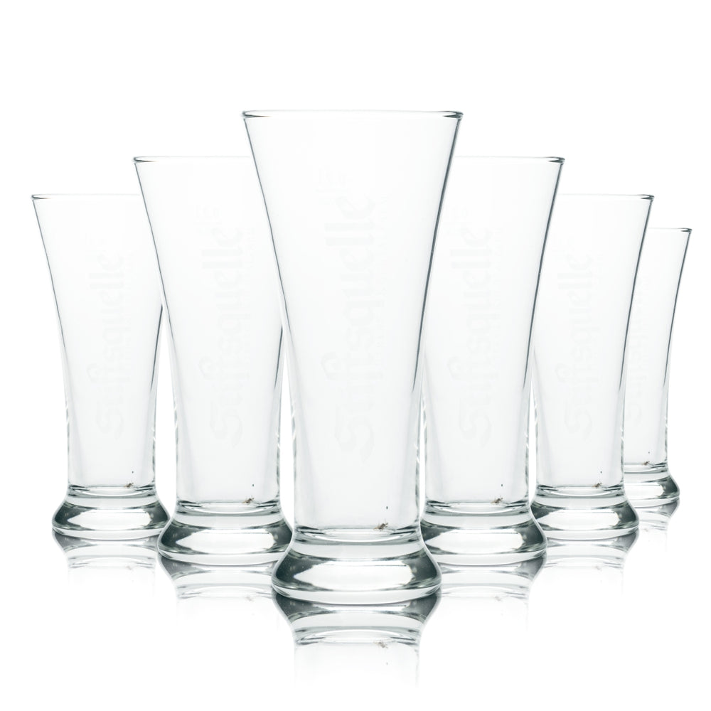 6x bicchieri con tappo a penna in vetro da 0,2 l per acqua minerale, bibite gassate, succhi di frutta, uso gastronomico