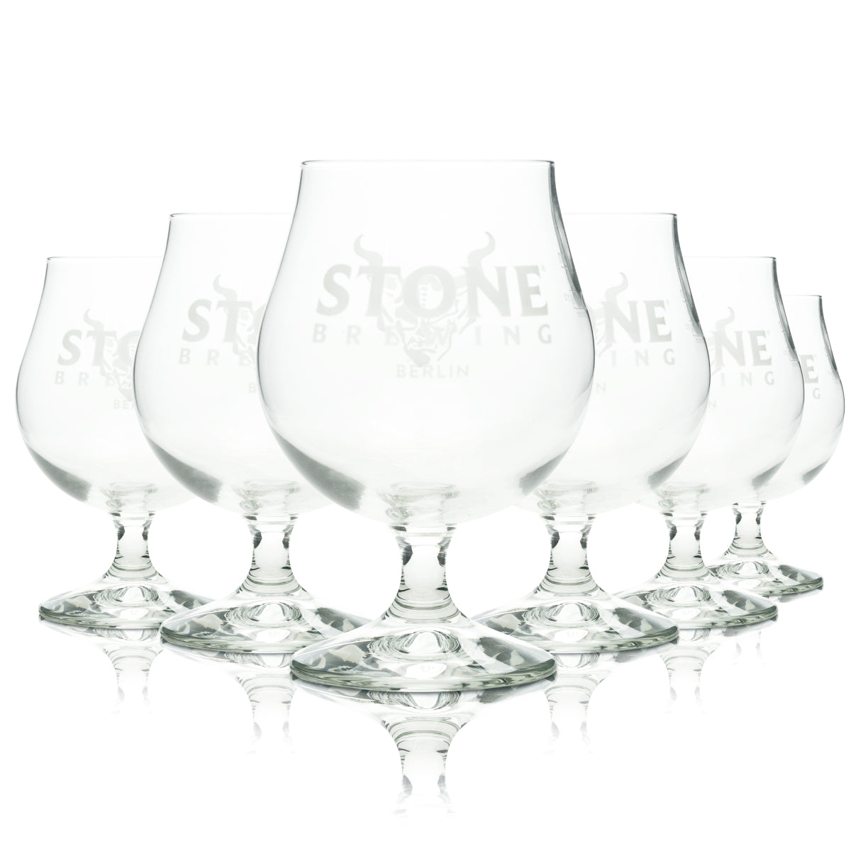 6 bicchieri da birra Stone Brewing 0,3 l, forma a coppa, birra artigianale, Bruxelles Sahm Berlin, bicchieri Teufel
