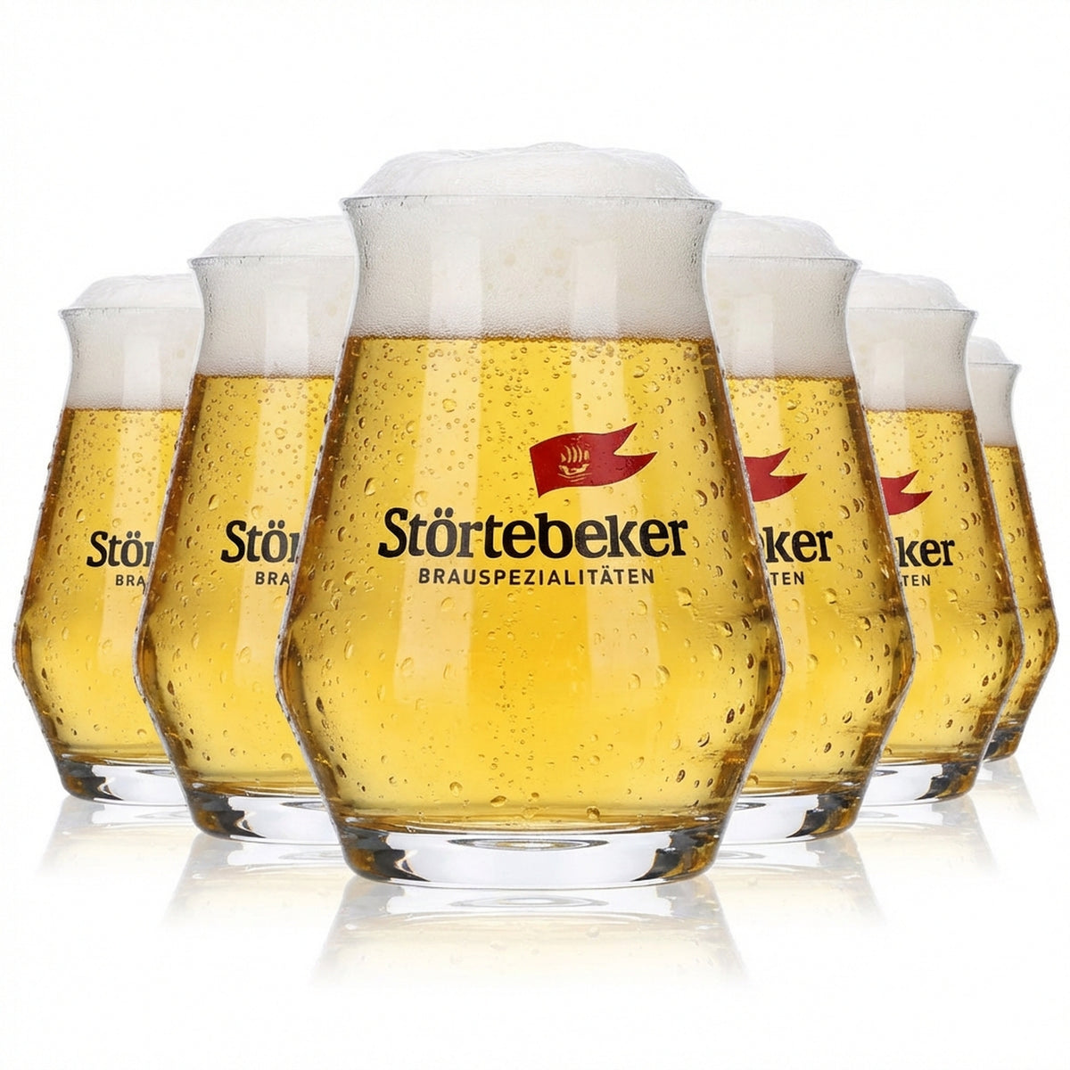 6 bicchieri da birra Störtebeker  Bicchiere da degustazione 0,2 l Design Tulipano