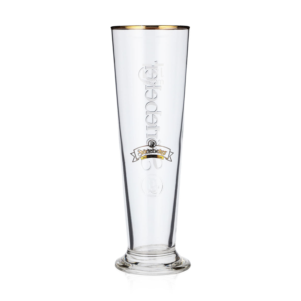 6 bicchieri da birra Störtebeker 0,2 l Logo semplice con bordo dorato – Vista 4