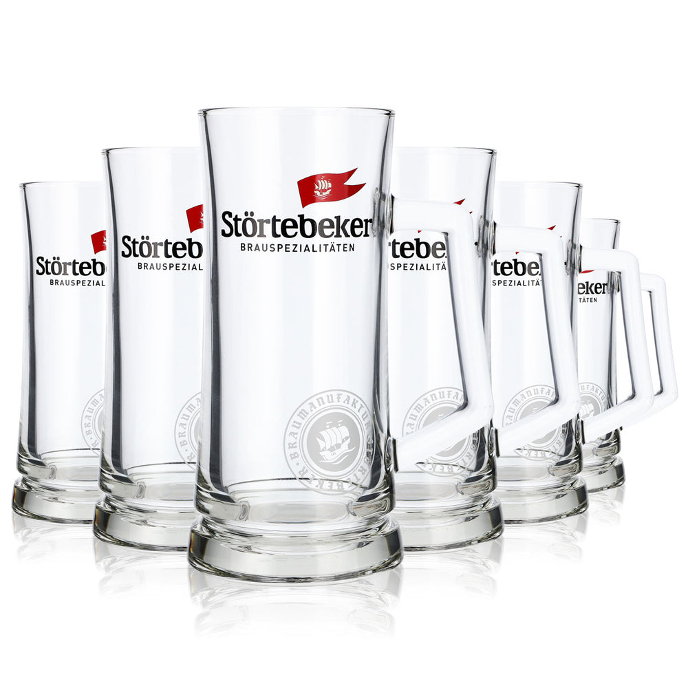 6 bicchieri Störtebeker Koggenseidel da 0,5 l, boccali da birra, bicchieri da birra, birrificio Stralsund