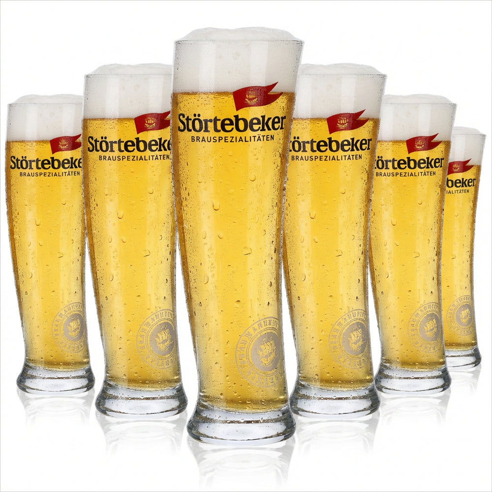 6 bicchieri da birra Störtebeker Segelglas 0,3 l, set di bicchieri per birra artigianale Sydney Design