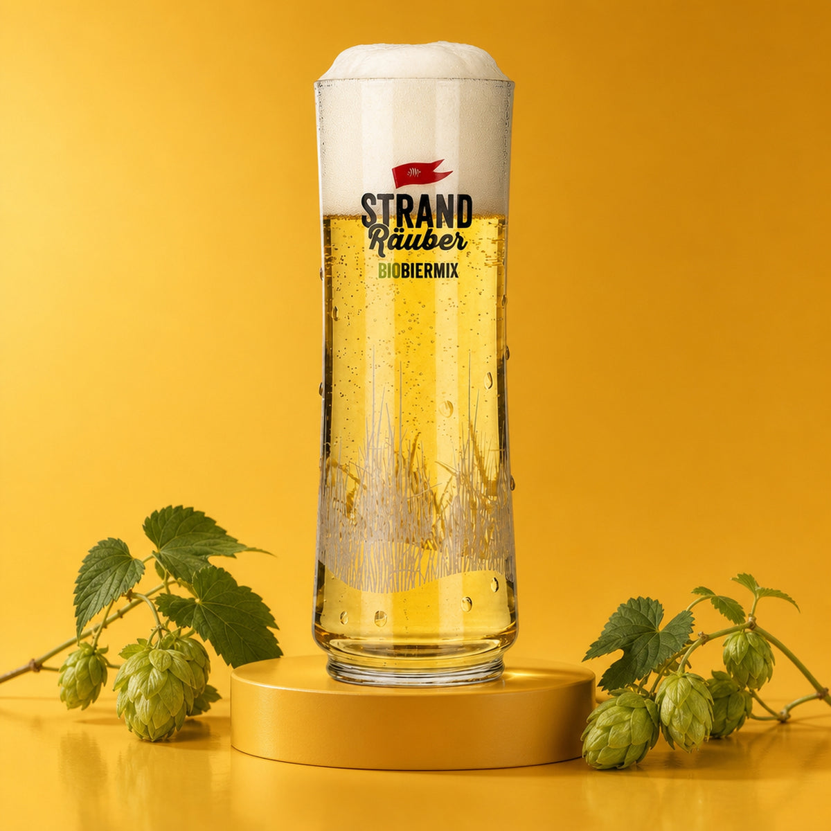 6x Störtebeker Strandräuber Bicchiere 0,2 l Mix per birra biologico Bicchiere a forma di trofeo con tacca di livello