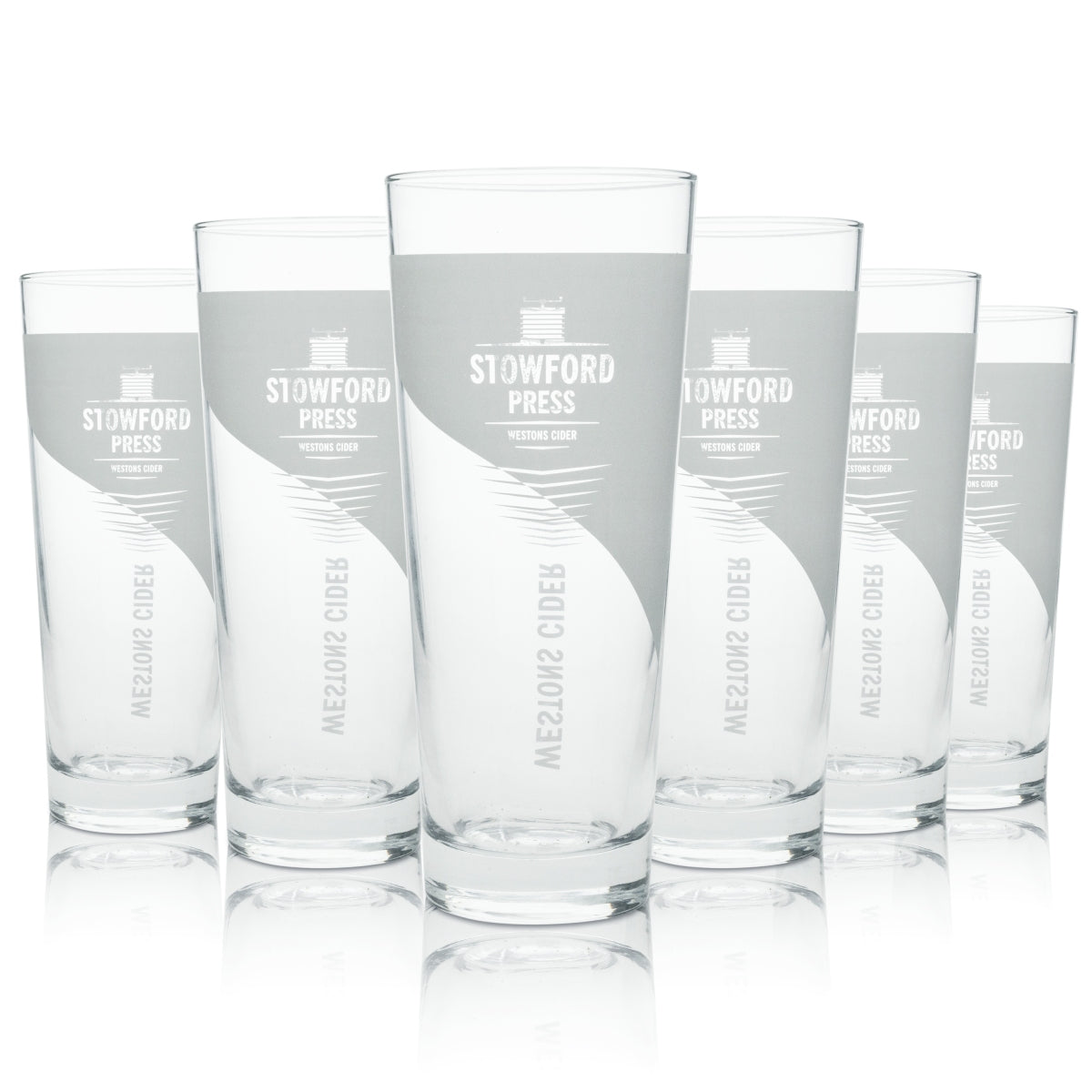 6 bicchieri da long drink Stowford Cider con rilievo 500 ml rastal