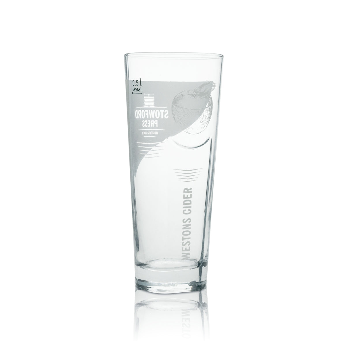 6 bicchieri da long drink Stowford Cider con rilievo 500 ml rastal – Vista 3