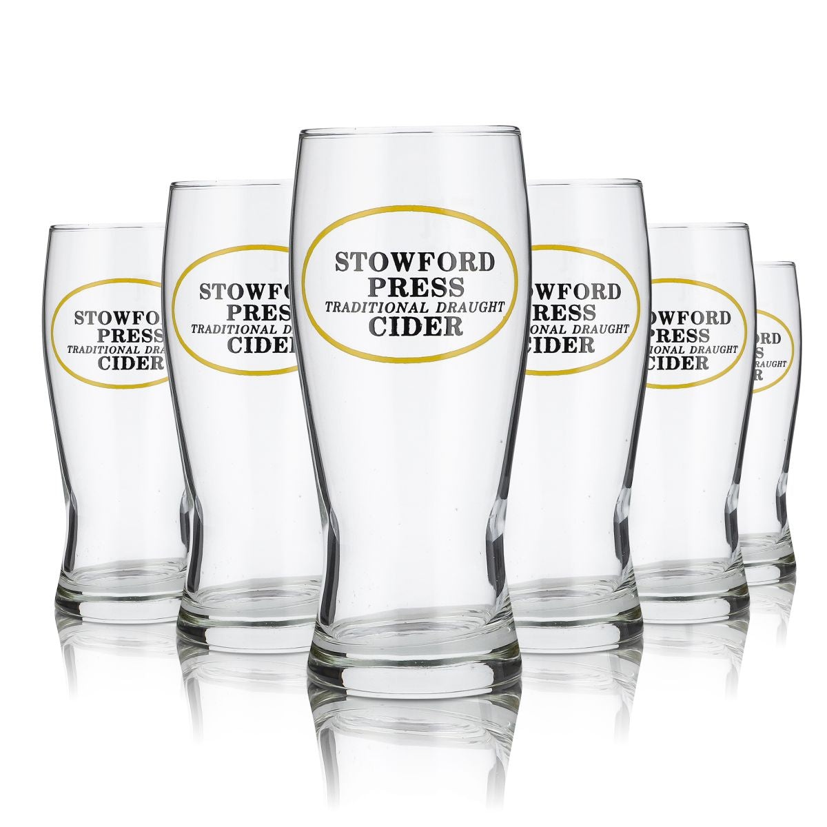 6 bicchieri Stowford Press da 0,25 l Set di bicchieri da birra Irish Cider Half Pint Birrificio UK