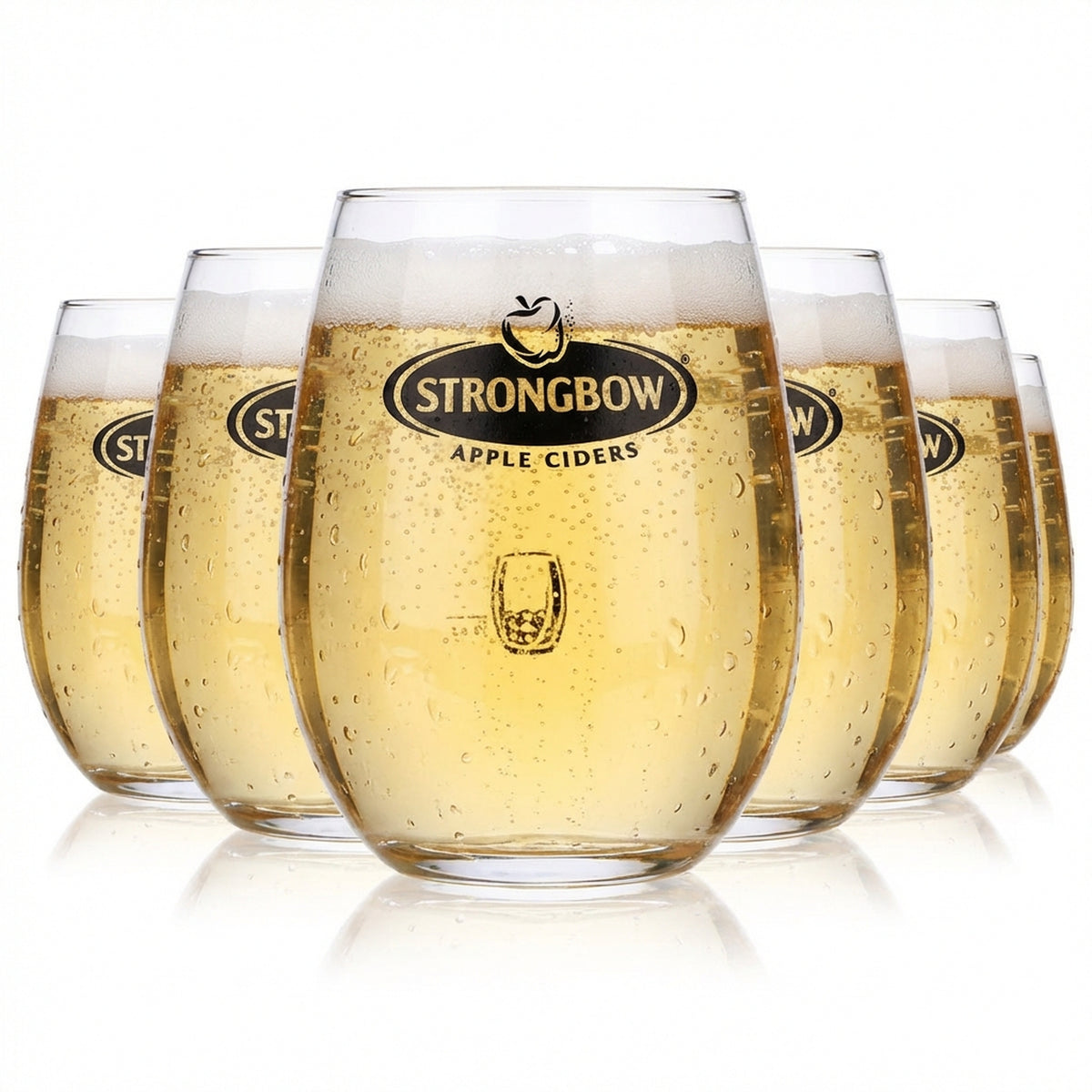 6 bicchieri Strongbow Cider Bicchieri in vetro Tumbler Apple Ciders Perfect Serve