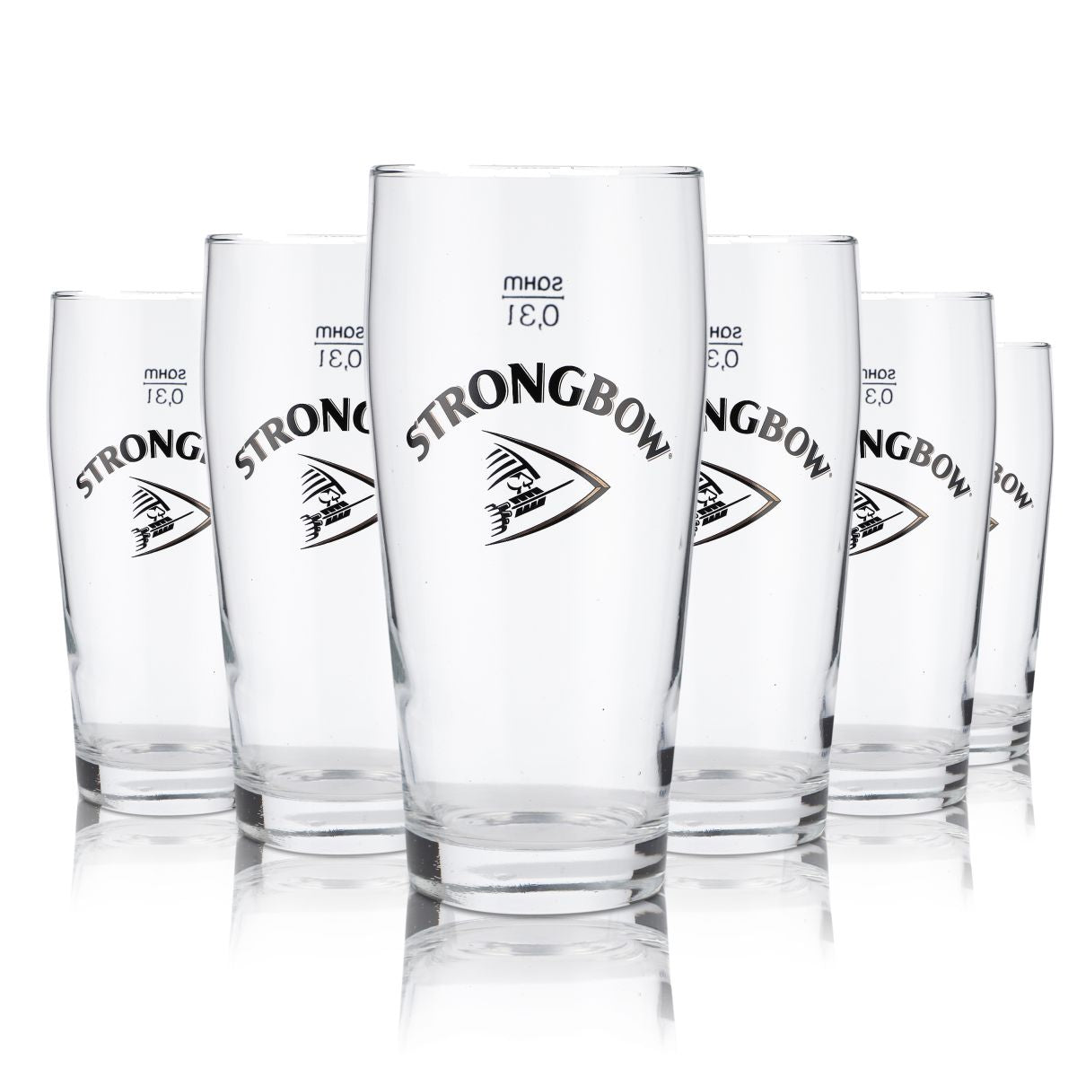 Set di 6 bicchieri Strongbow da 0,3 l per sidro e birra Vilem Willi Becher Pint Brewery