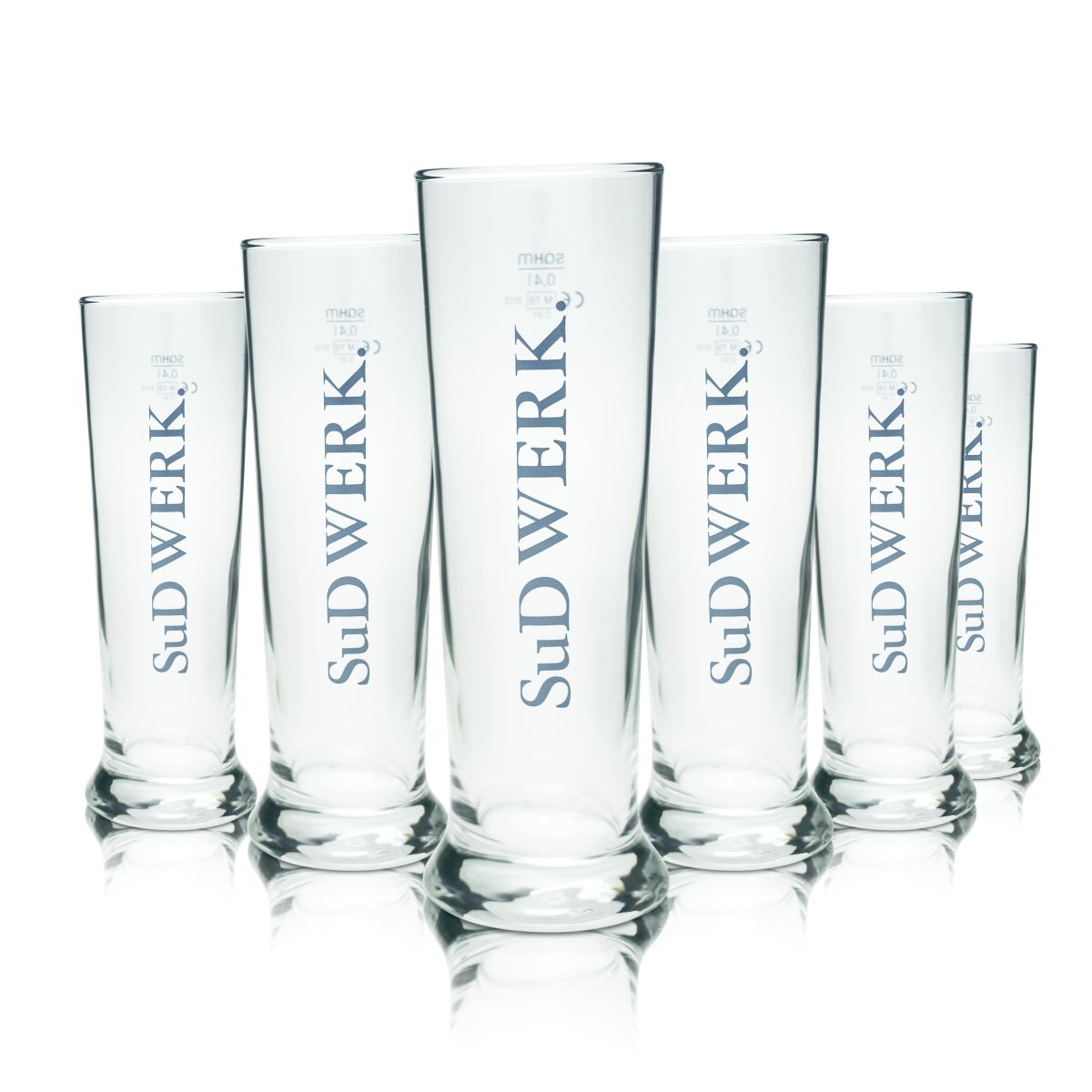 6 bicchieri da birra Sudwerk 0,4 l, boccale da birra, bicchieri Cratbier, birrificio Pfäffikon