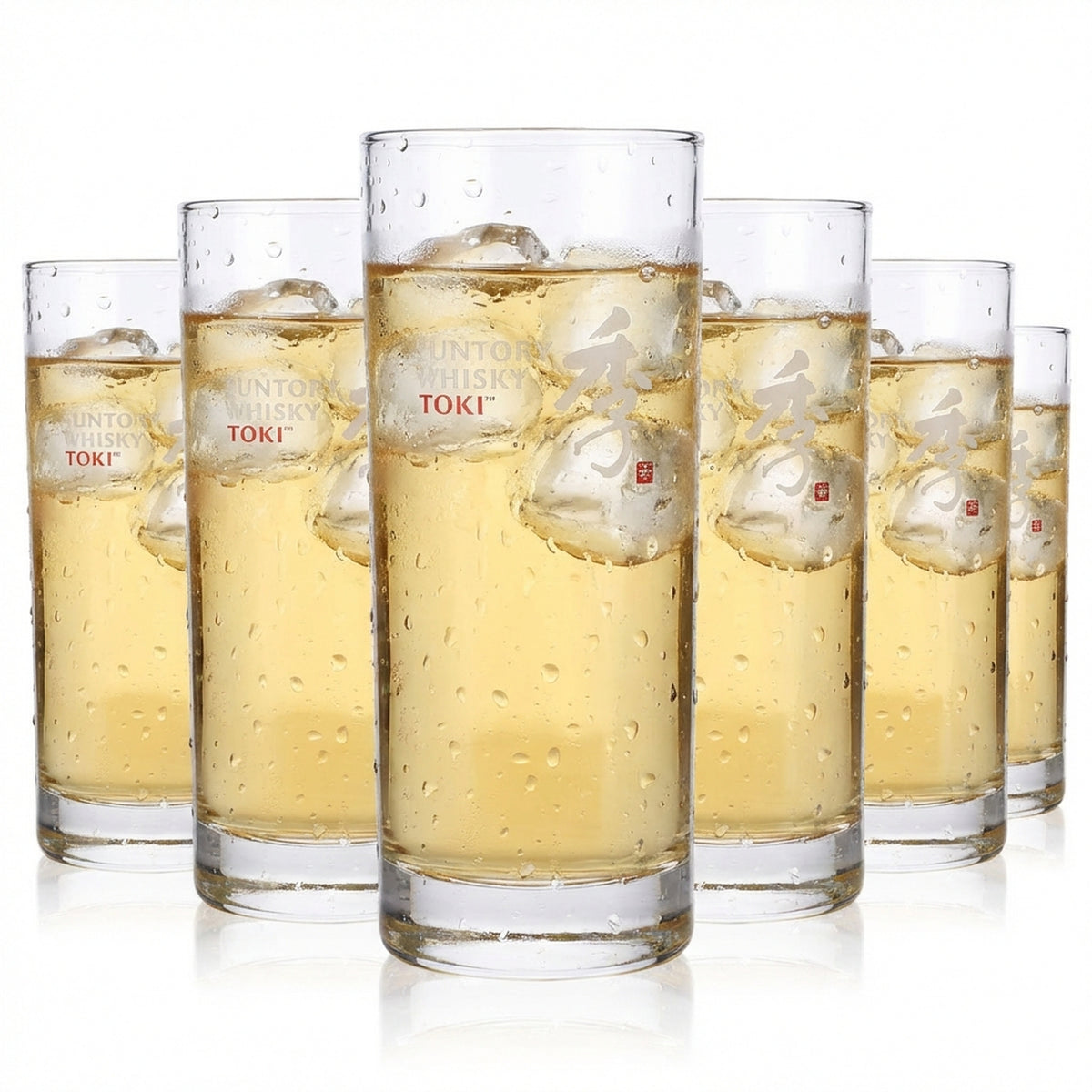 6 bicchieri da whisky Suntory Toki 0,31 l Bicchiere da long drink Libbey Lexington