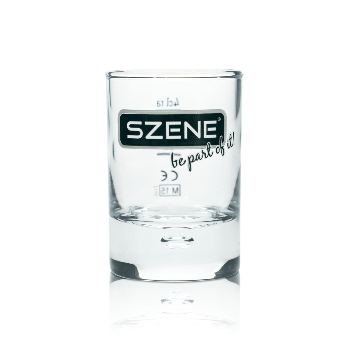 6 bicchieri da shot in vetro 4 cl con scena, forma rotonda, rovere gastronomico, bolla d'aria – Vista 2