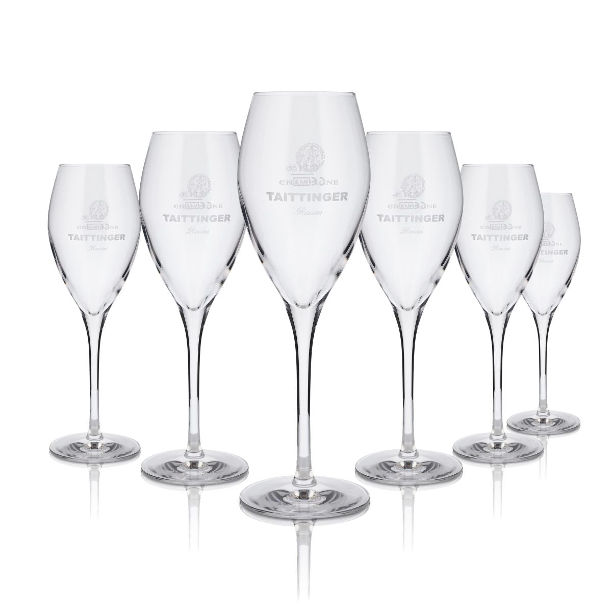 6 bicchieri da champagne Taittinger 0,1 l, calice Stölzle Grand Cuvee, set