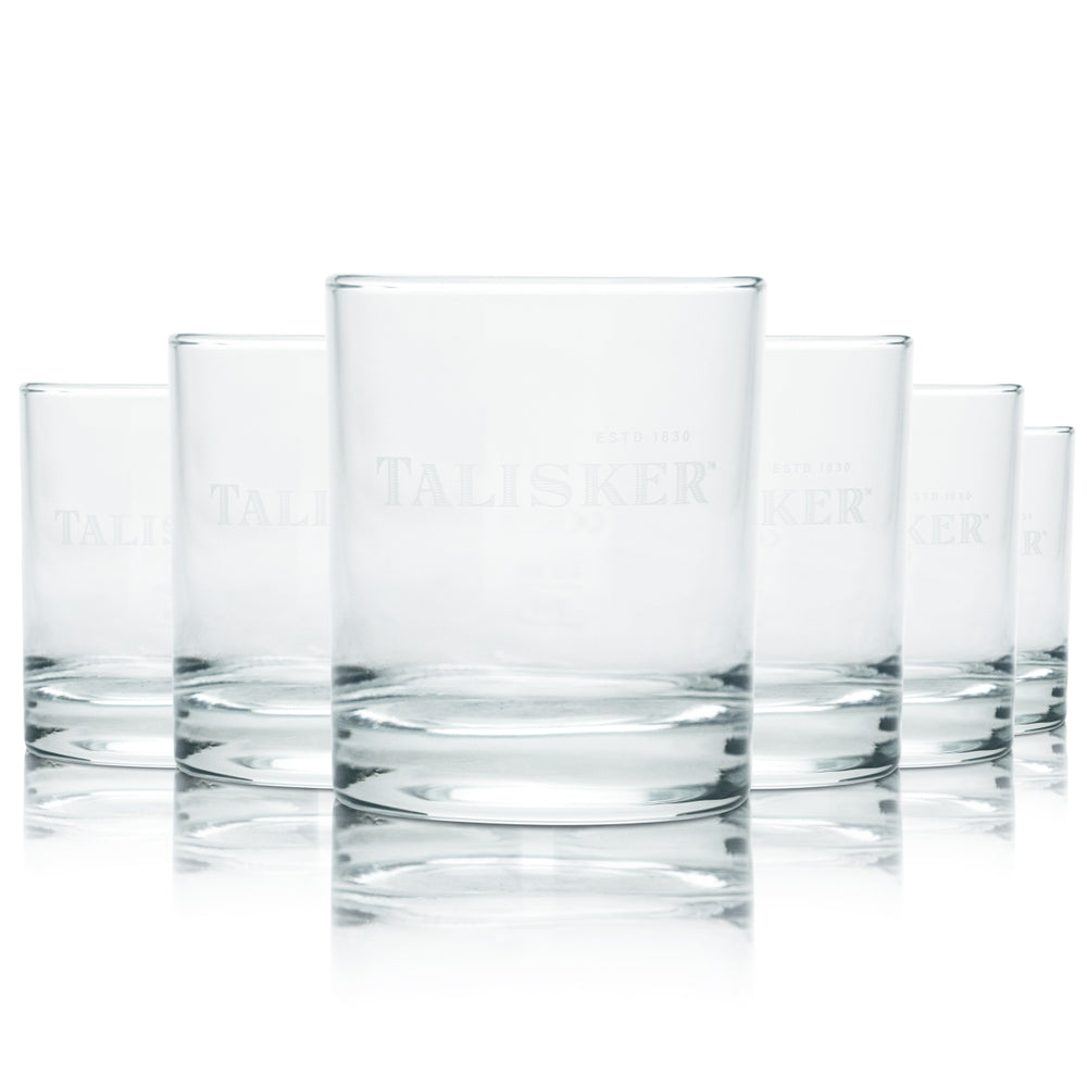 6 bicchieri da whisky Talisker 0,25 l tumbler bicchieri Scottish Single Malt Whiskey