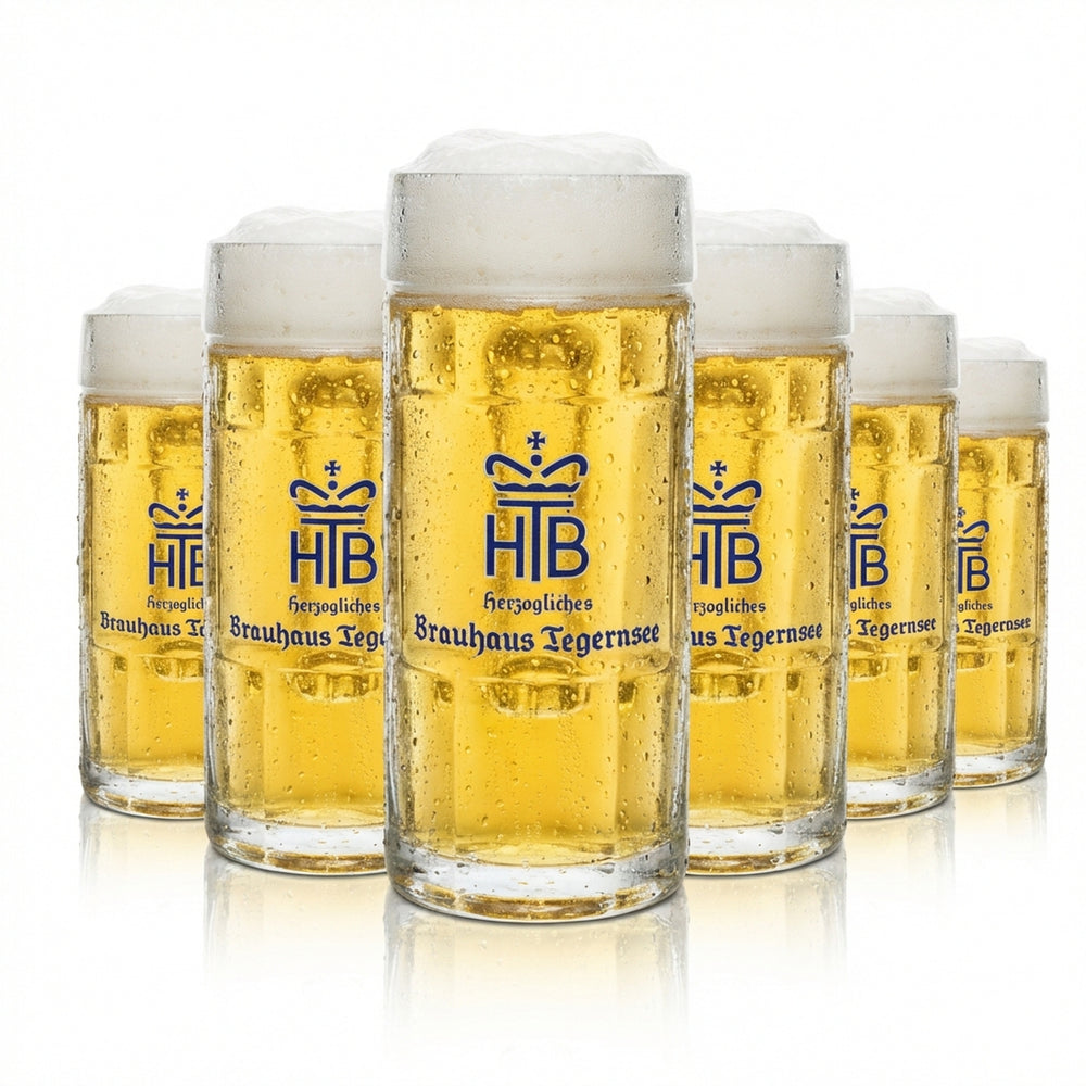 6 bicchieri da birra Tegernsee da 0,5 l, boccale Seidel HB Rastal