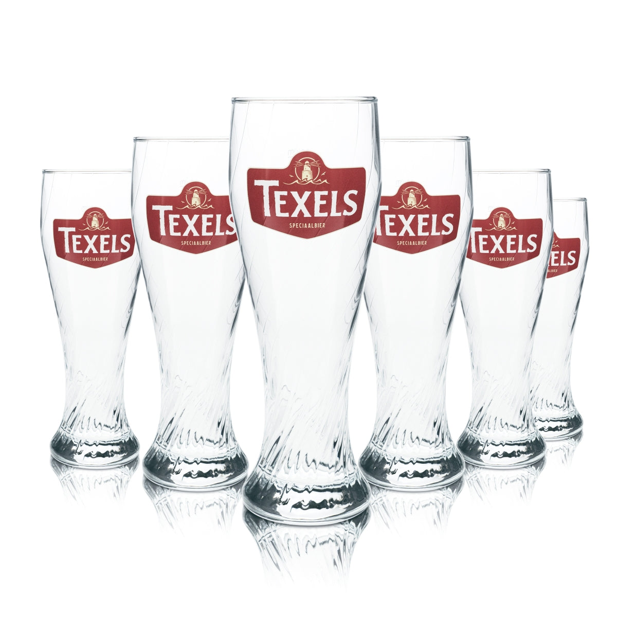 6 bicchieri da birra Texel 0,5 l per birra di frumento con lievito, bar, pub, birreria BEL