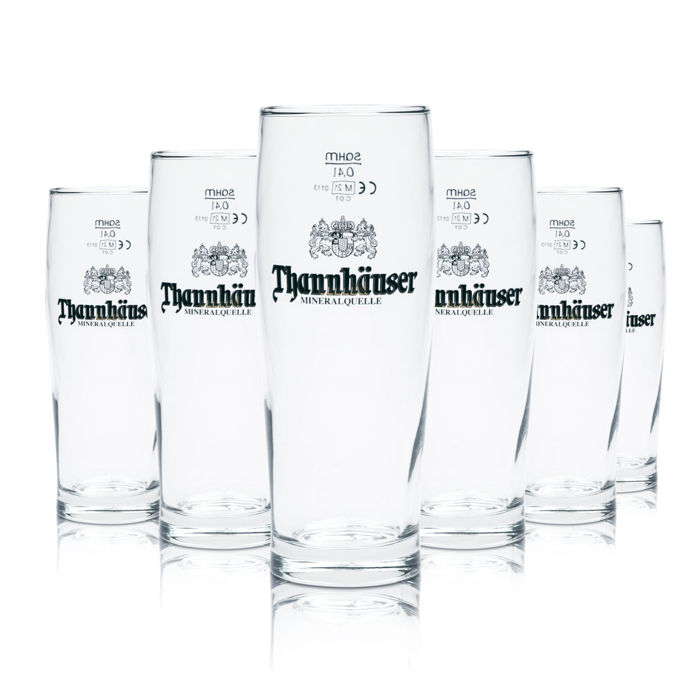 6 bicchieri Thannhäuser 0,4 l Willi Becher THM Radler Bier Cup Bicchieri Mineralquelle