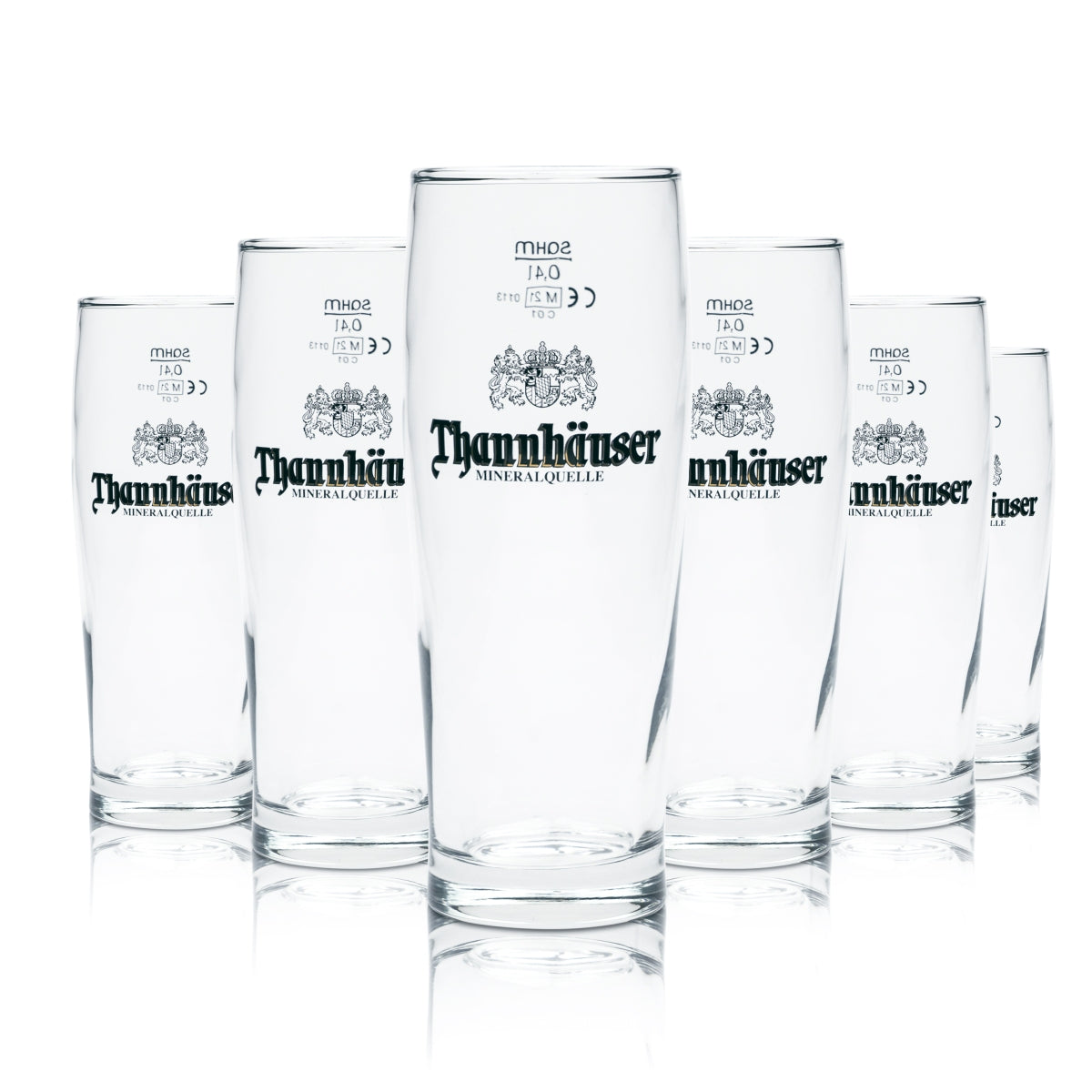 6 bicchieri Thannhäuser 0,4 l Willi Becher THM Radler Bier Cup Bicchieri Mineralquelle