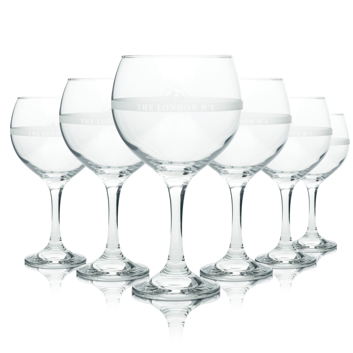 6 bicchieri da gin The London N°1 0,63 l, forma a palloncino, Copa Longdrink Cocktail Kelch