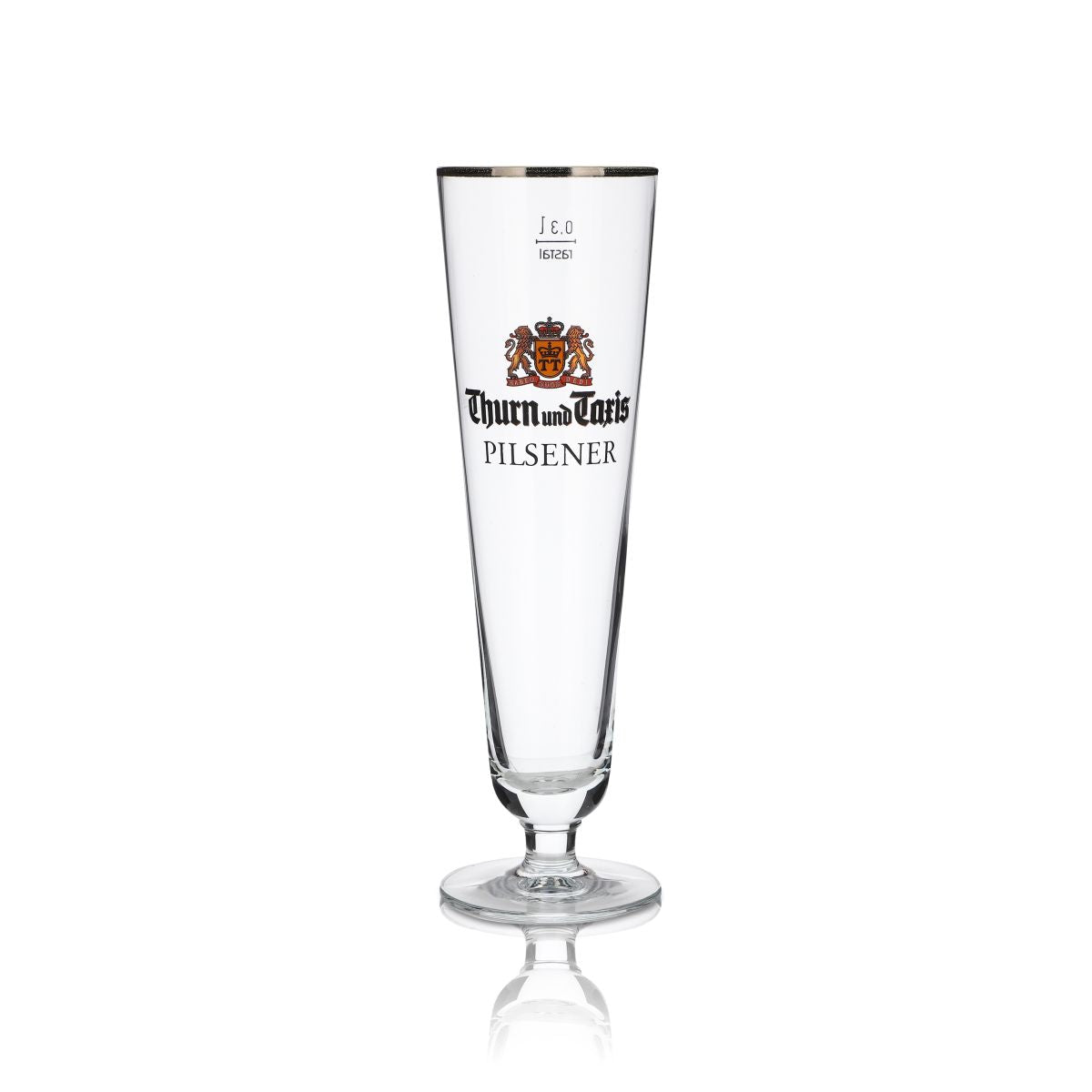 6 bicchieri Thurn und Taxis 0,3 l bicchieri da birra a forma di tulipano con bordo dorato, set da birrificio – Vista 2