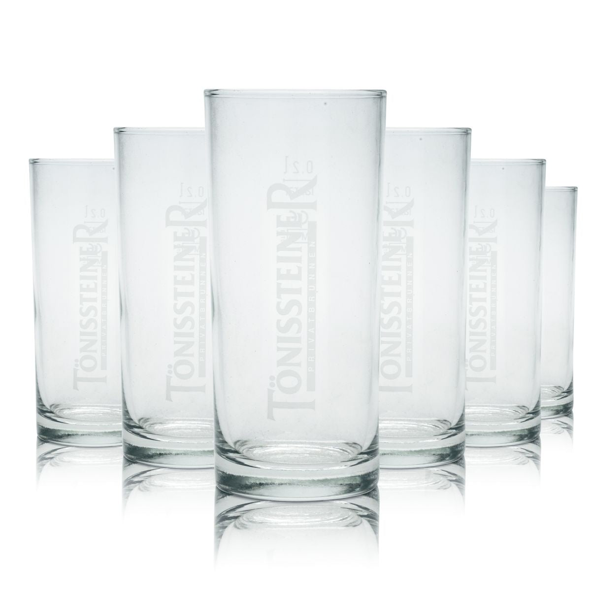 6 bicchieri Tönissteiner 0,2 l Willi Becher Set di bicchieri per acqua minerale frizzante Limonata