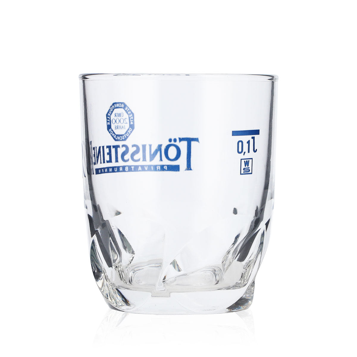 6 bicchieri da acqua Tönissteiner 0,1 l Bicchieri da acqua Tumbler Logo blu – Vista 4