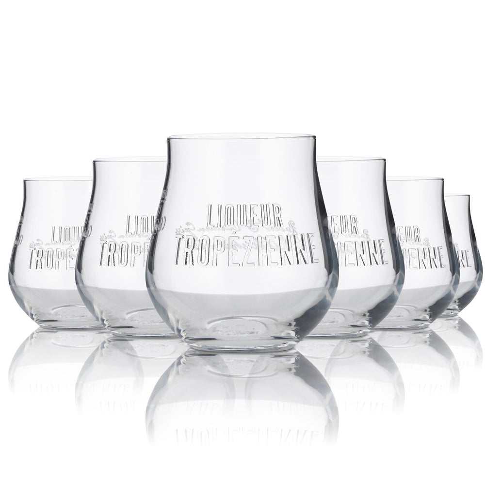6 bicchieri tumbler Tropezienne 0,1 l in vetro sagomato Premium Set di bicchieri per liquori cremosi St. Tropez