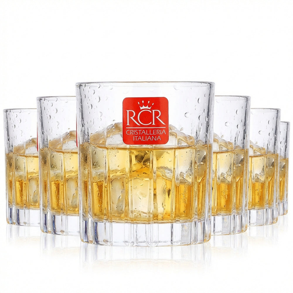 6 bicchieri da whisky Tullamore Dew con cristallo inciso in rilievo  Bicchieri Timeless