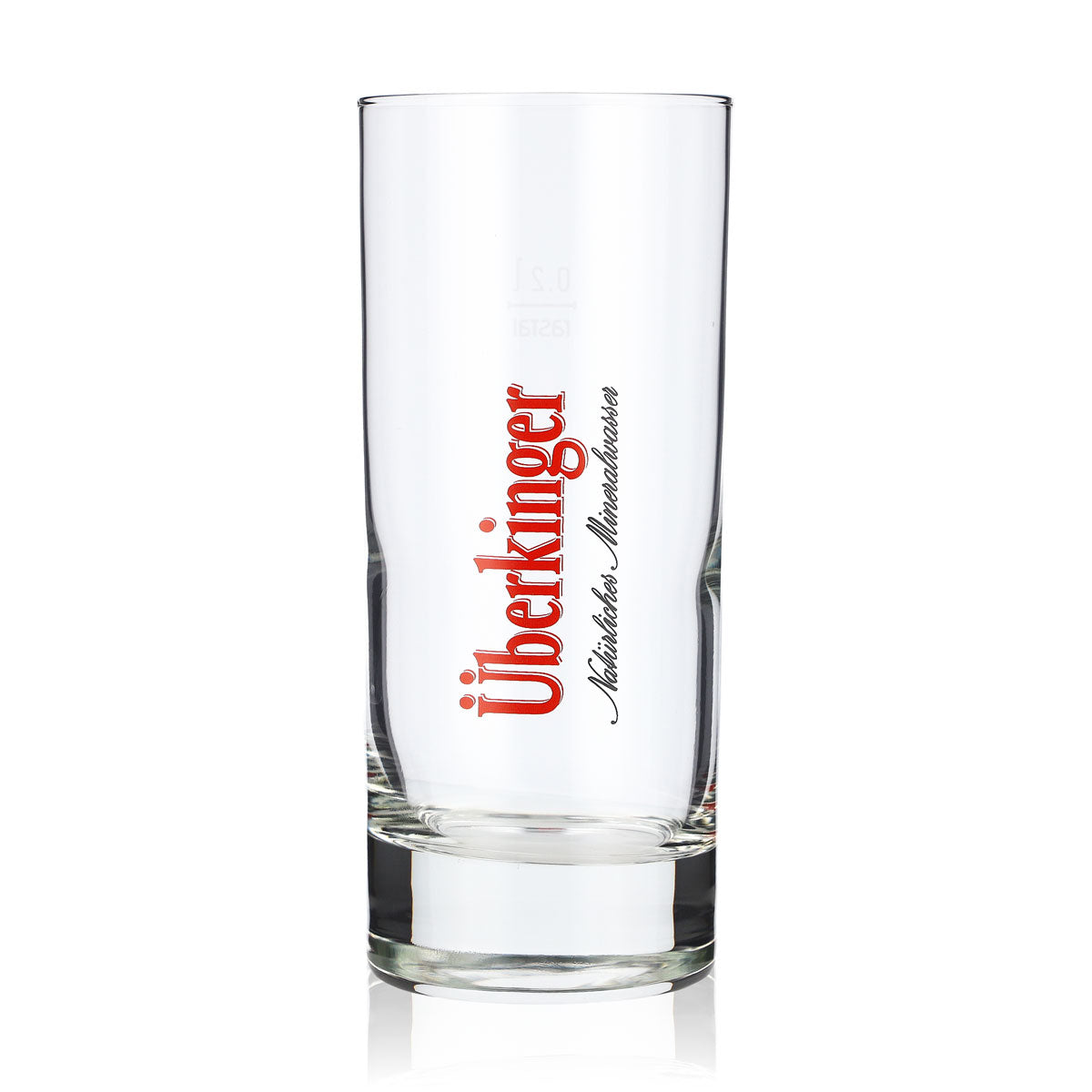 6 bicchieri da acqua Überkinger 0,2 l Bicchieri Bicchieri da acqua Stange Logo rosso Rastal – Vista 2