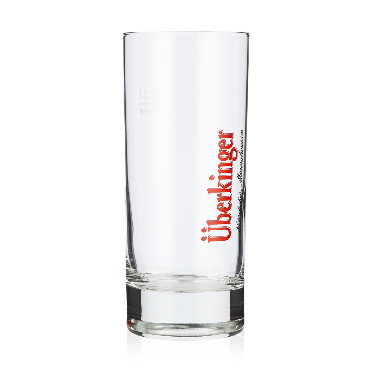 6 bicchieri da acqua Überkinger 0,2 l Bicchieri Bicchieri da acqua Stange Logo rosso Rastal – Vista 3