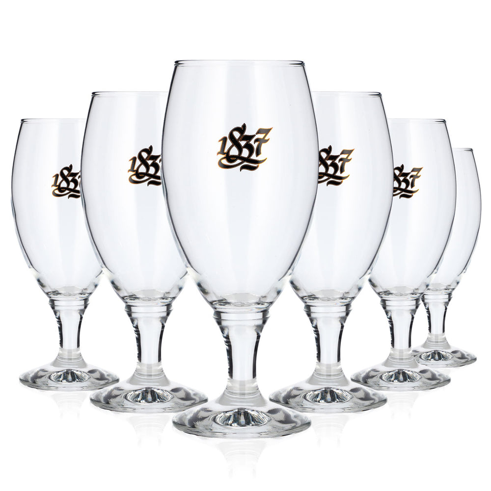 6 bicchieri da birra Unibroue 1837 Sevilla da 0,38 l, a forma di tulipano (set da 6)