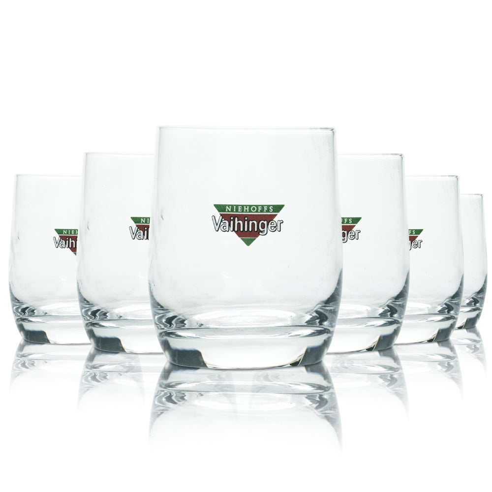 6 bicchieri tumbler in vetro Vaihinger da 0,19 l per succhi, acqua minerale e bevande gassate, uso professionale
