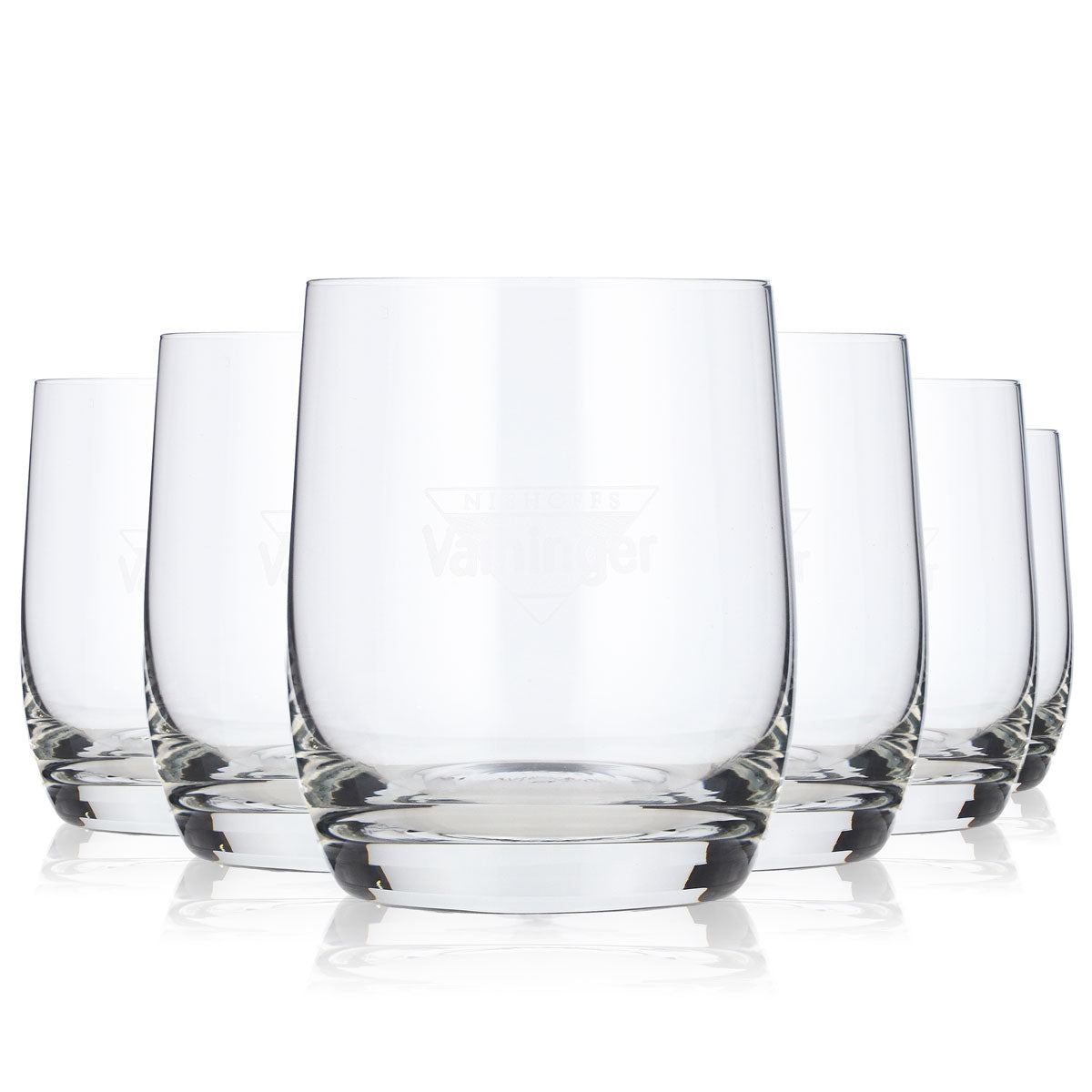 6 bicchieri per succo Vaihinger da 0,1 l con logo bianco (set da 6)