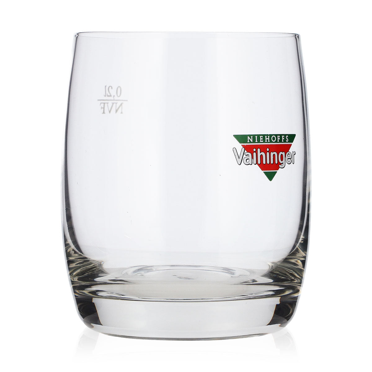 6 bicchieri da succo Vaihinger in vetro da 0,2 l con logo colorato, modello Bistro, NVF (set da 6) – Vista 3