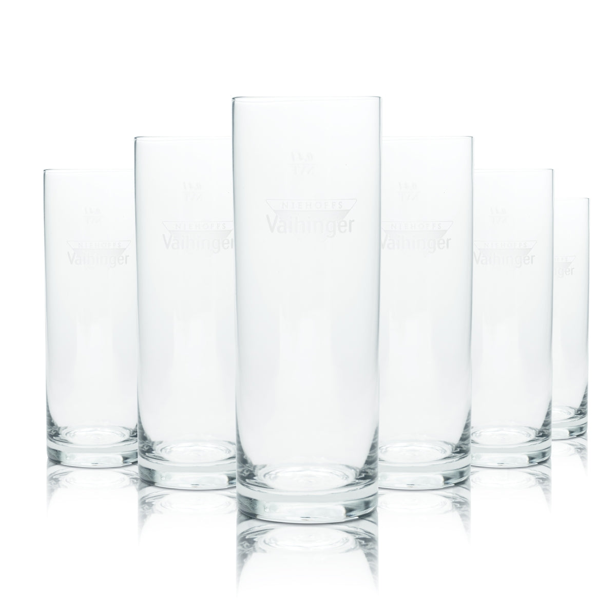 6 bicchieri da acqua Vaihinger Saft 0,4 l, bicchieri alti e rotondi, bicchieri da long drink per la ristorazione