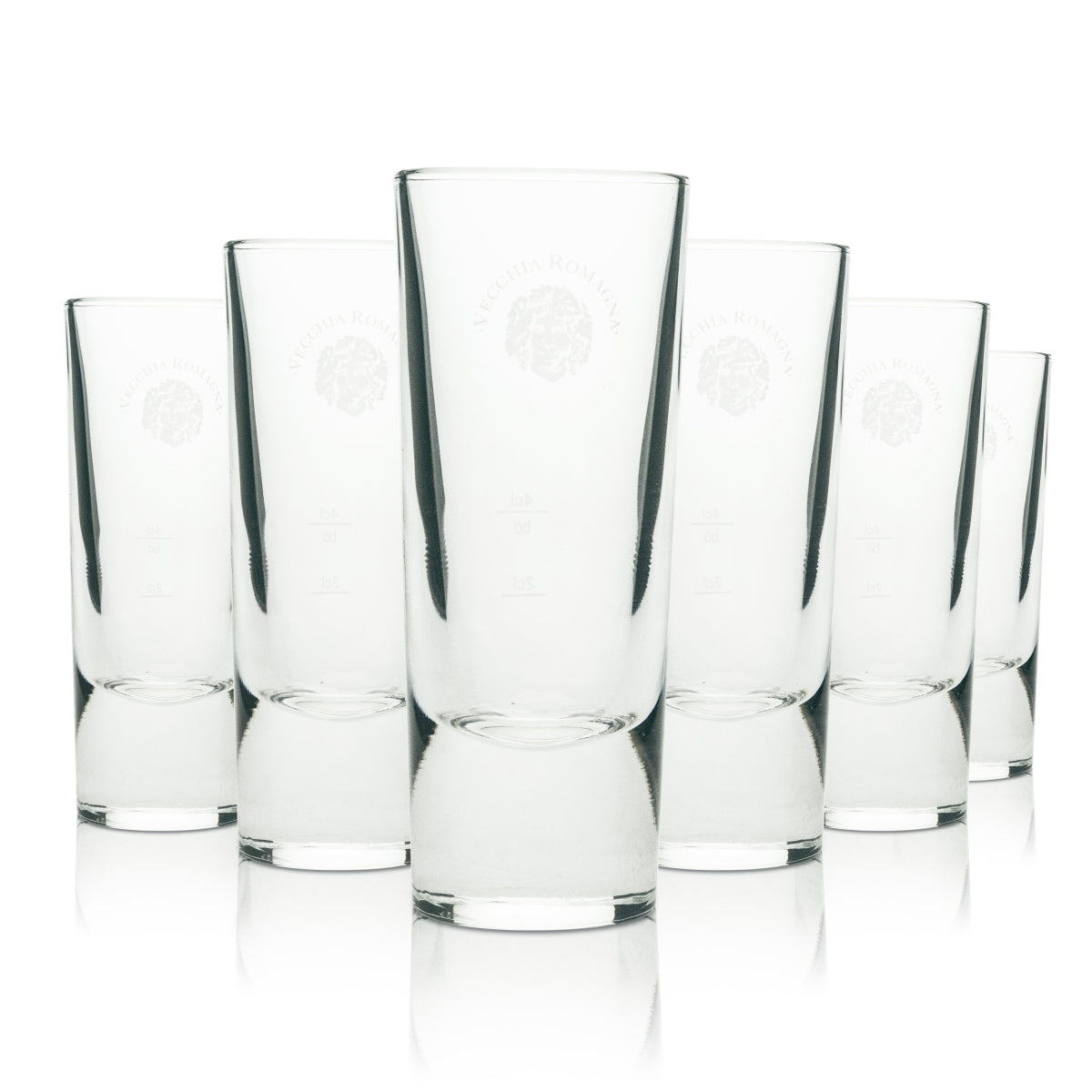 6 bicchieri da brandy Vecchia Romagna Longdrink 2/4 cl