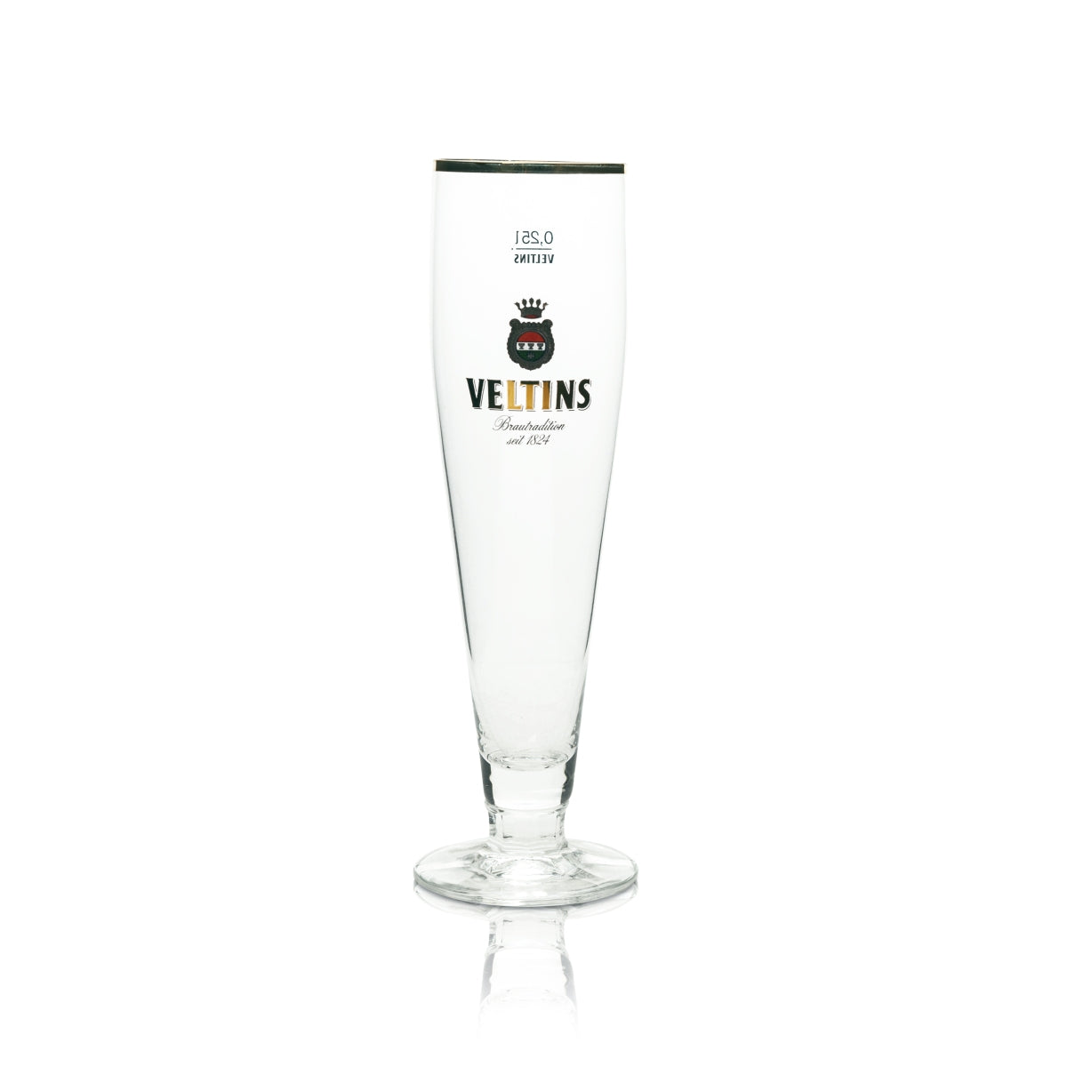6 bicchieri da birra Veltins 0,25 l Tulipano bordo dorato Ritzenhoff Pokal bicchieri Pils Birrificio – Vista 2