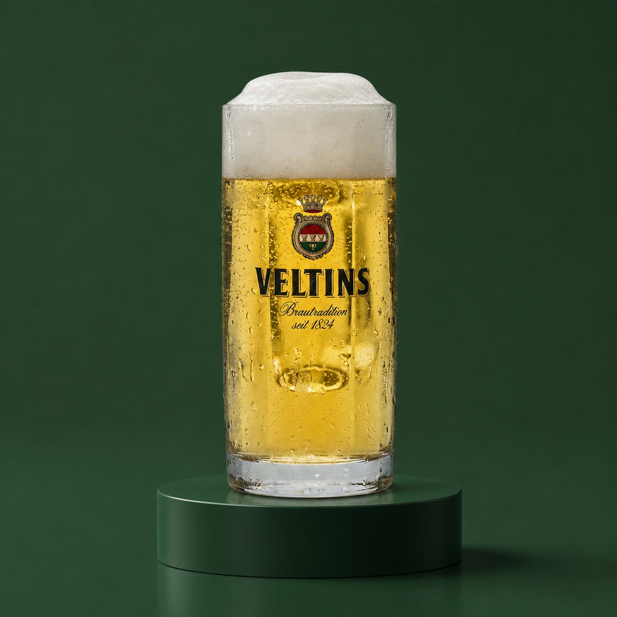 6 bicchieri Veltins da 0,2 l con profilo birra Pilsener, birrificio, gastronomia, calibrati V+