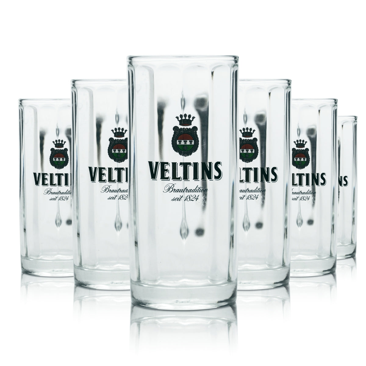 6 bicchieri Veltins da 0,2 l con profilo birra Pilsener, birrificio, gastronomia, calibrati V+ – Vista 3
