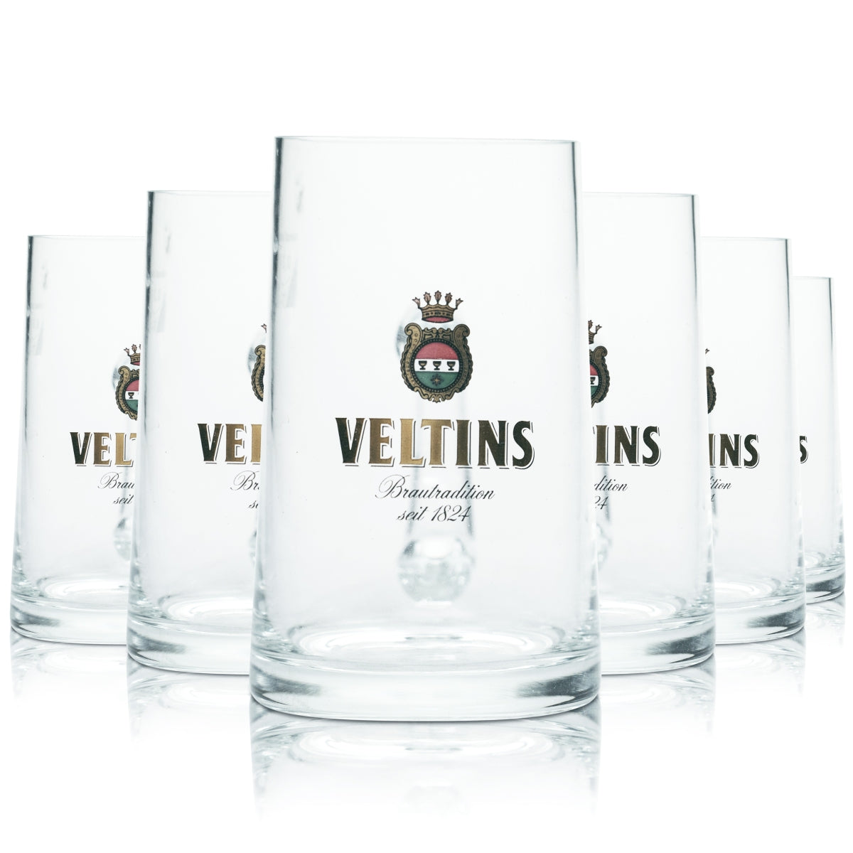 6 bicchieri da birra Veltins 0,3 l boccale Humpen Seidel Gastro calibrato birrificio Pils