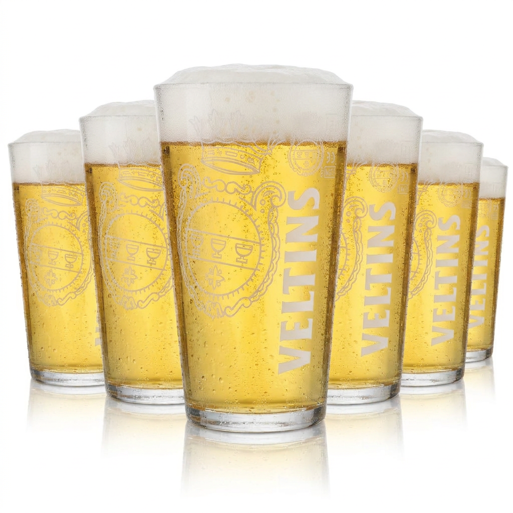 6 bicchieri da birra Veltins 0,5 l Willi Set di bicchieri da birra Birrificio Gastronomia