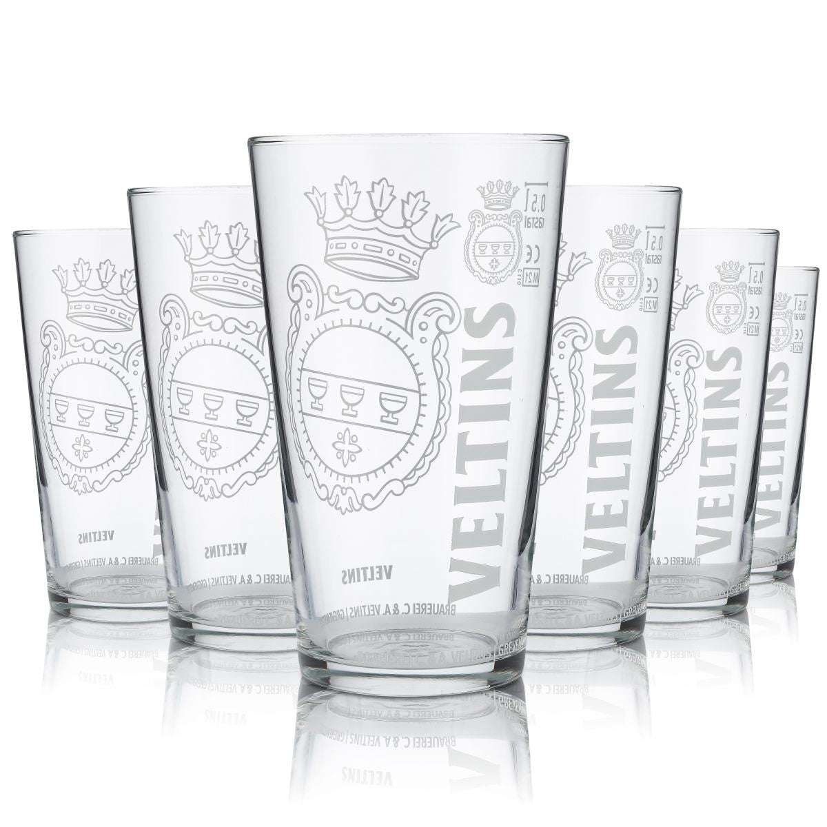 6 bicchieri da birra Veltins 0,5 l Willi Set di bicchieri da birra Birrificio Gastronomia – Vista 3