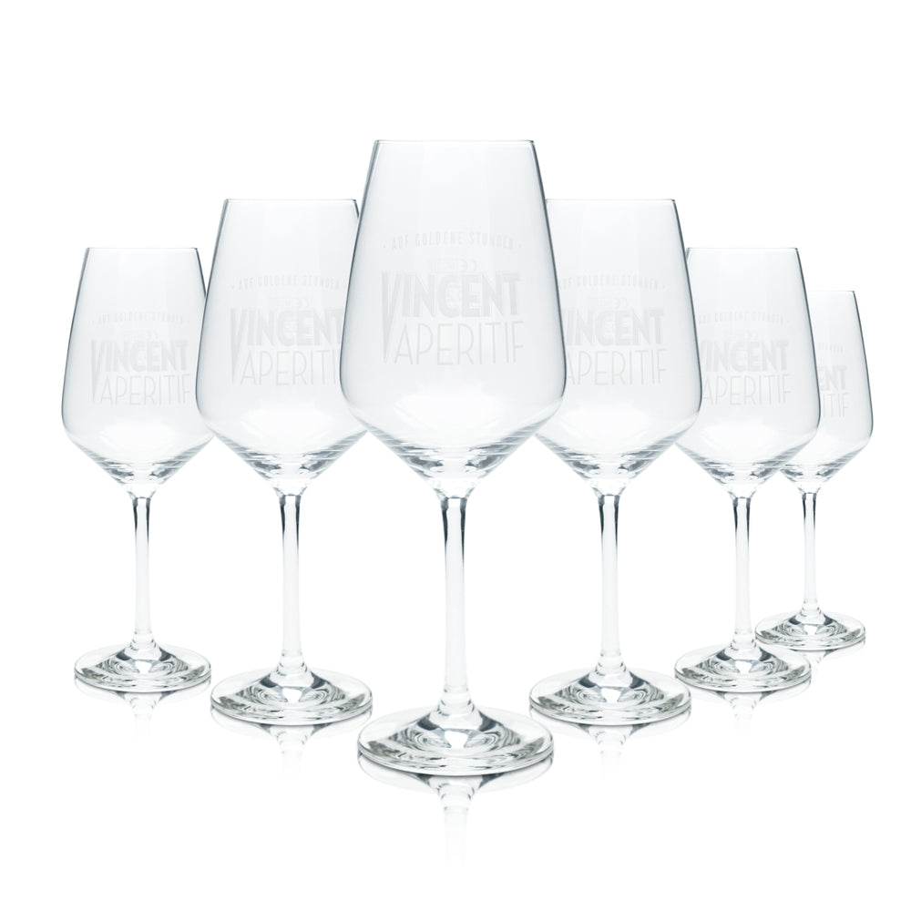 6 bicchieri da aperitivo Vincent 0,2 l calice con stelo bicchieri da vino cocktail long drink gastronomia