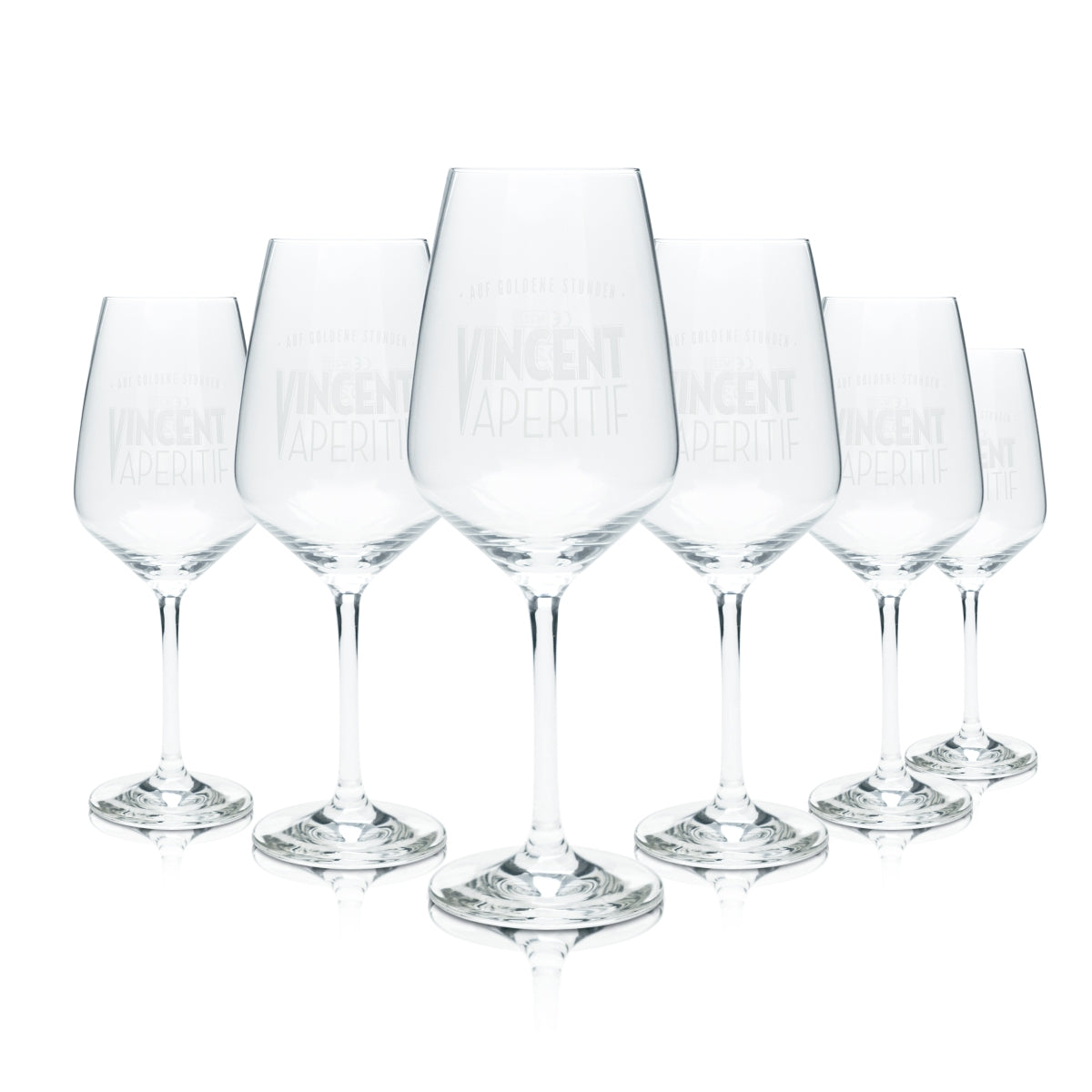6 bicchieri da aperitivo Vincent 0,2 l calice con stelo bicchieri da vino cocktail long drink gastronomia